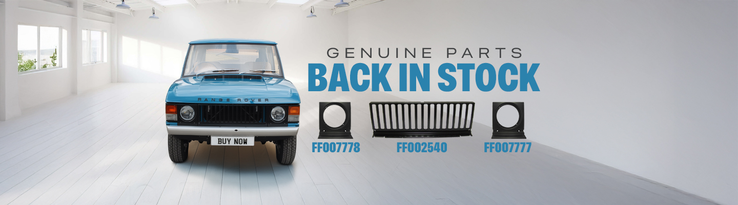 2-Door Range Rover Classic front grill and light surround parts, order now!