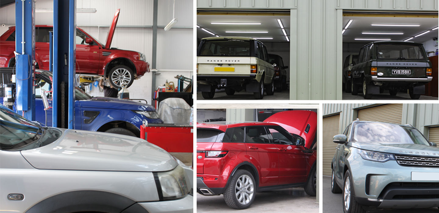 Modern Workshop facilities with Land Rover diagnostic, service and repair facilities