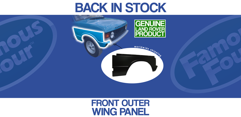 Genuine Part Range Rover Classic 1970-1985 Front Outer Wing Panels Avaiable Now