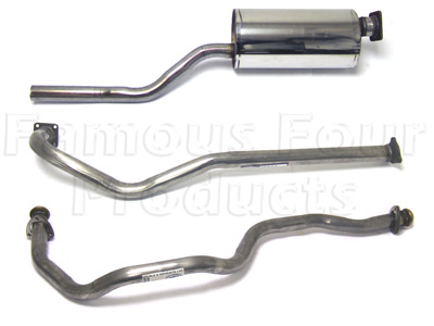 Stainless Exhaust System - Petrol - Land Rover Series IIA/III - Exhaust