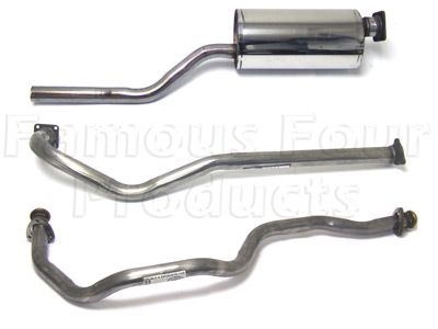 FF000394 - Stainless Exhaust System - Petrol - Land Rover Series IIA/III