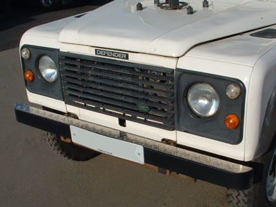 Chequerplate Full Length Bumper-Top Treadplate - 90/110 and Defender
