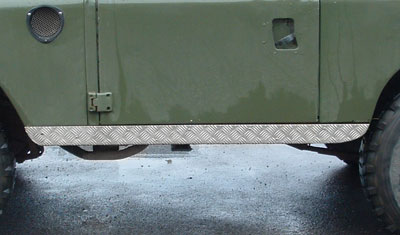 FF000512 - Series III Chequerplate Sill Protectors - Land Rover Series IIA/III