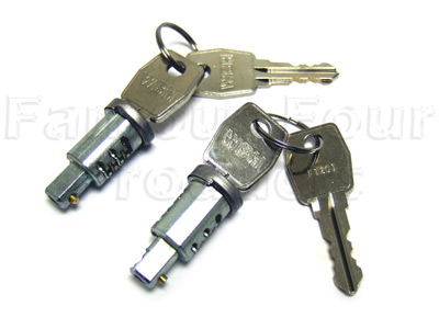 FF001122 - Lock Barrel & Key Set - Land Rover 90/110 & Defender