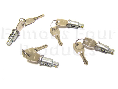 FF001124 - Lock Barrel & Key Set - Land Rover 90/110 & Defender