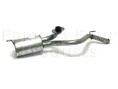 FF001136 - Mild Steel Rear Silencer & Tailpipe - Land Rover 90/110 & Defender