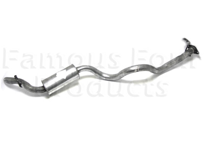 Mild Steel Rear Silencer & Tailpipe - Land Rover 90/110 & Defender (L316) - Individual Exhaust Parts