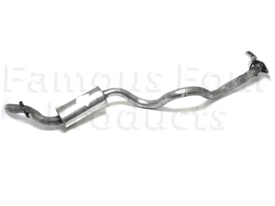 FF001137 - Mild Steel Rear Silencer & Tailpipe - Land Rover 90/110 & Defender