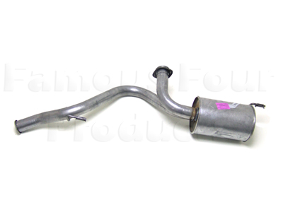 FF001139 - Mild Steel Rear Silencer & Tailpipe - Land Rover 90/110 & Defender