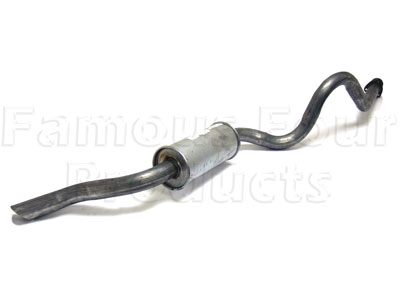 Mild Steel Rear Silencer (Single Can) - Land Rover 90/110 & Defender (L316) - Individual Exhaust Parts