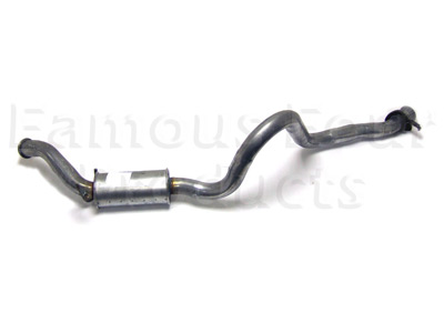 FF001142 - Mild Steel Rear Silencer & Tailpipe - Land Rover 90/110 & Defender