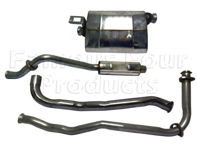Stainless Exhaust System - Limited availability - Check before ordereing - Land Rover 90/110 and Defender - Full Exhaust Systems