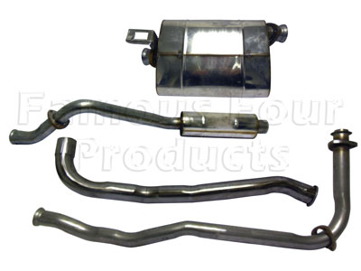 FF001144 - Stainless Exhaust System - Limited availability - Check before ordereing - Land Rover 90/110 & Defender