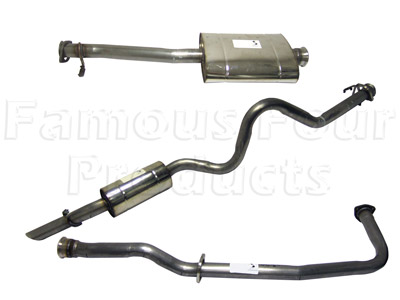 FF001153 - Stainless Exhaust System - Land Rover 90/110 & Defender