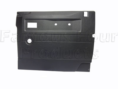 Front Door Trim Card - Interior - Black - Land Rover 90/110 & Defender (L316) - Interior