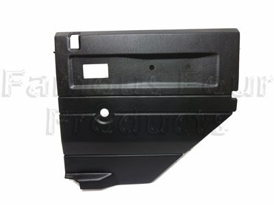 FF001176 - Rear Side Door Trim Card - Interior - Black - Land Rover 90/110 & Defender