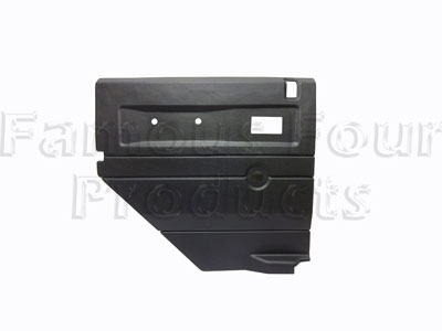 FF001177 - Rear Side Door Trim Card - Interior - Black - Land Rover 90/110 & Defender