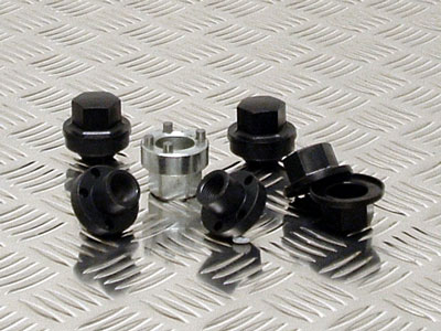 Locking Wheel Nut Kit for 4 Steel Wheels - Land Rover 90/110 and Defender - Tyres, Wheels and Wheel Nuts