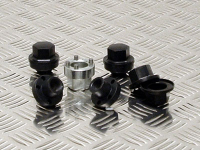 FF001216 - Locking Wheel Nut Kit for 4 Steel Wheels - Classic Range Rover 1970-85 Models