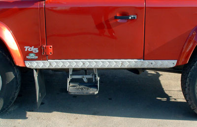 90 Chequerplate Sill Protectors - 90/110 and Defender