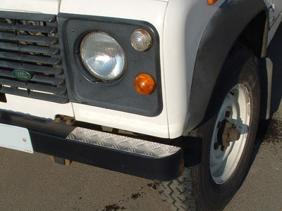 Chequerplate Bumper-Top End Treadplates - 90/110 and Defender