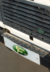 Chequerplate Bumper-Top Centre Treadplate - 90/110 and Defender