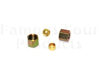 Fuel Pipe Nut and Olive Kit (x 2) - Land Rover 90/110 & Defender (L316) - 300 Tdi Diesel Engine