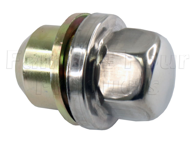 FF001427 - Wheel Nut for Alloy Wheels - Stainless Capped - Classic Range Rover 1970-85 Models