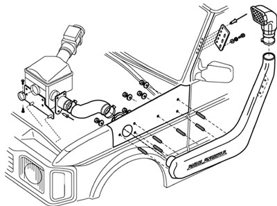 Snorkel - Land Rover Discovery 1994-98 - Off-Road