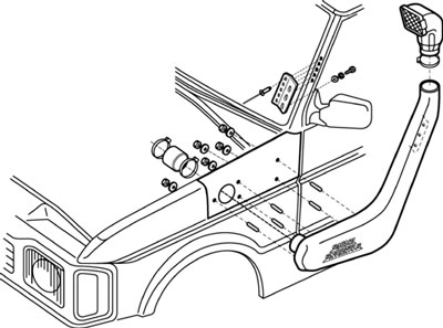 Snorkel - Land Rover Discovery 1994-98 - Off-Road