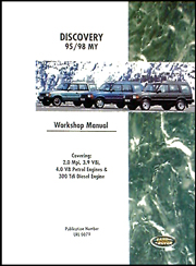 FF001593 - Land Rover Workshop Manual - Land Rover Discovery 1994-98