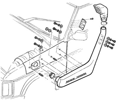 Snorkel - Land Rover Discovery 1989-94 - Off-Road