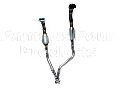 Downpipes with Front Catalyst - Range Rover Classic 1986-95 Models - Exhaust