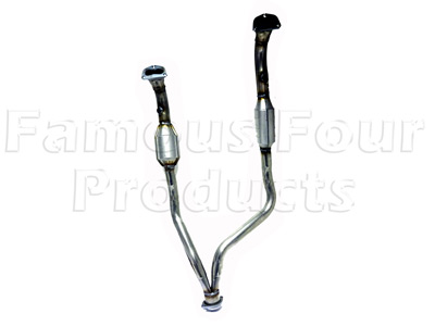 Downpipes with Front Catalyst - Classic Range Rover 1986-95 Models - Exhaust