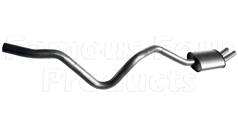 FF001860 - Rear Tailpipe and Silencer Assembly - Classic Range Rover 1986-95 Models