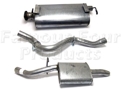 FF001861 - Centre Silencer and Rear Tailpipe Silencer Assembly - Classic Range Rover 1986-95 Models