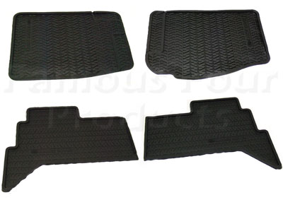 Footwell Rubber Floor Mats - Classic Range Rover 1986-95 Models - Interior