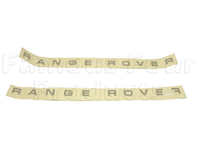 RANGE ROVER Bonnet & Tailgate Decals - Classic Range Rover 1970-85 Models - Tailgates & Fittings