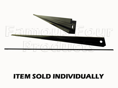 FF002053 - Bottom Seal Metal Retaining Strip - Top Tailgate - Classic Range Rover 1986-95 Models