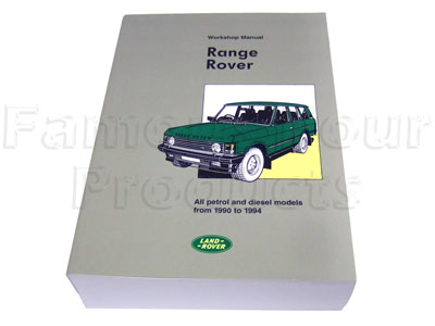 Land Rover 1990-1994 Workshop Manual - Classic Range Rover 1986-95 Models - Books & Literature