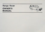 Range Rover 1970-1980 (3.5) Owners Manual - Range Rover Classic 1970-85 Models - Books & Literature