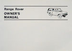 Range Rover 1970-1980 (3.5) Owners Manual - Classic Range Rover 1970-85 Models - Books & Literature