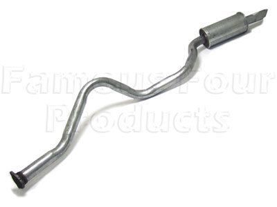 FF002492 - Tailpipe & Rear Silencer for Single Pipe Exhaust System - Classic Range Rover 1970-85 Models