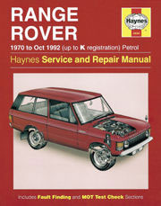FF002580 - Service and Repair Workshop Manual (3.5/3.9 V8 Petrol up to 1992) - Classic Range Rover 1986-95 Models