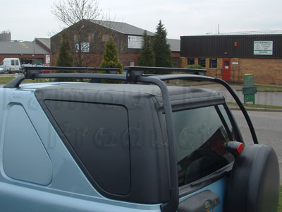 FF002772 - Roof Rack Rails with Cross Bars - Land Rover Freelander