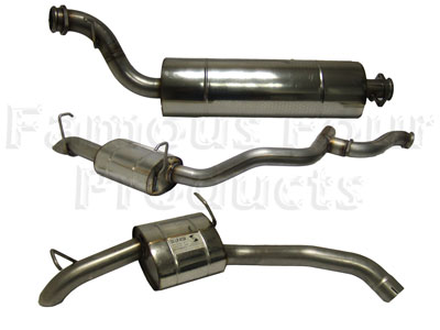 FF002951 - Stainless Steel Exhaust System - Twin Exit Pipe - Range Rover Second Generation 1995-2002 Models