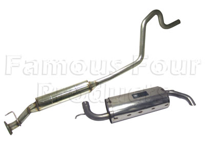 Stainless Steel Sports System (Cat Back) - Land Rover Freelander (L314) - Exhaust