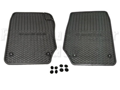 Rubber Footwell Floor Mats - Range Rover Second Generation 1995-2002 Models (P38A) - Accessories