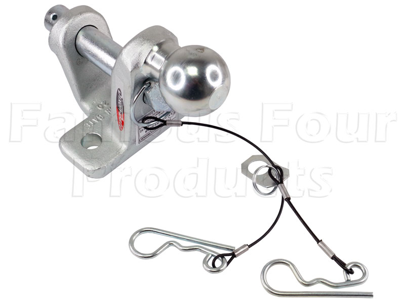 FF003448 - Combination Tow Ball & Jaw - 3.5 tonne load capacity. Removeable pin. - Land Rover 90/110 & Defender