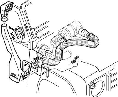 FF003491 - Snorkel - Land Rover 90/110 & Defender